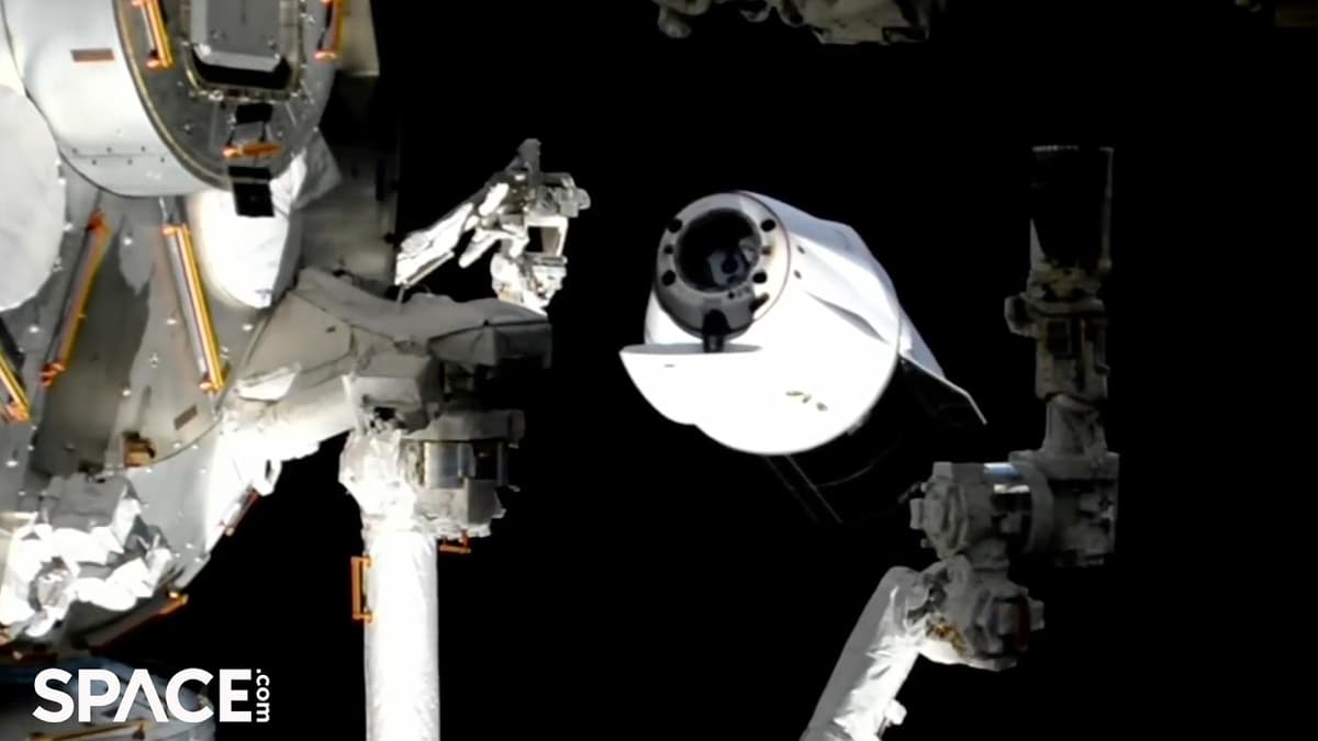 SpaceX CRS-33 Dragon Undocks From Space Station for Return Trip