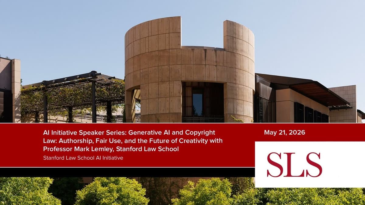 AI Initiative Speaker Series: Generative AI and Copyright Law