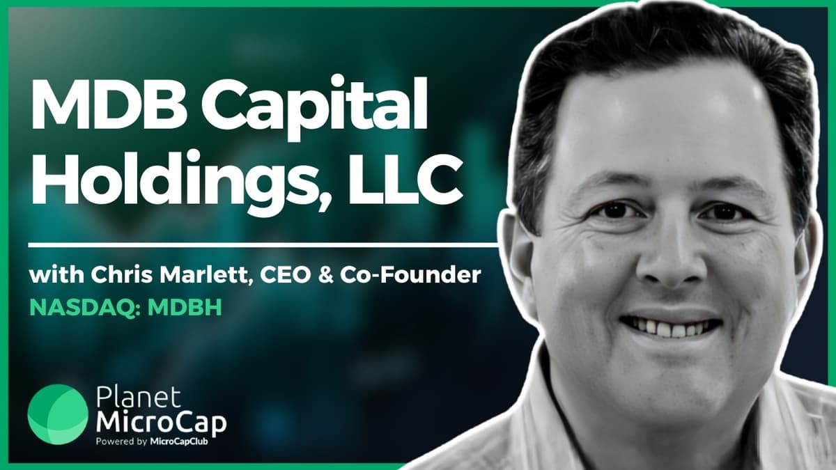 MDB Capital Holdings (NASDAQ: MDBH) CEO Chris Marlett on Scaling Its Public Venture Platform
