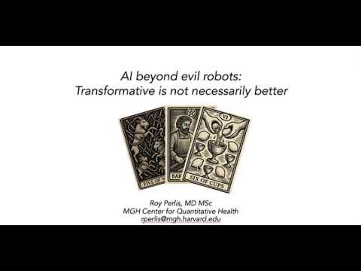 McCance Seminar Series: Roy Perlis, MD, MSc