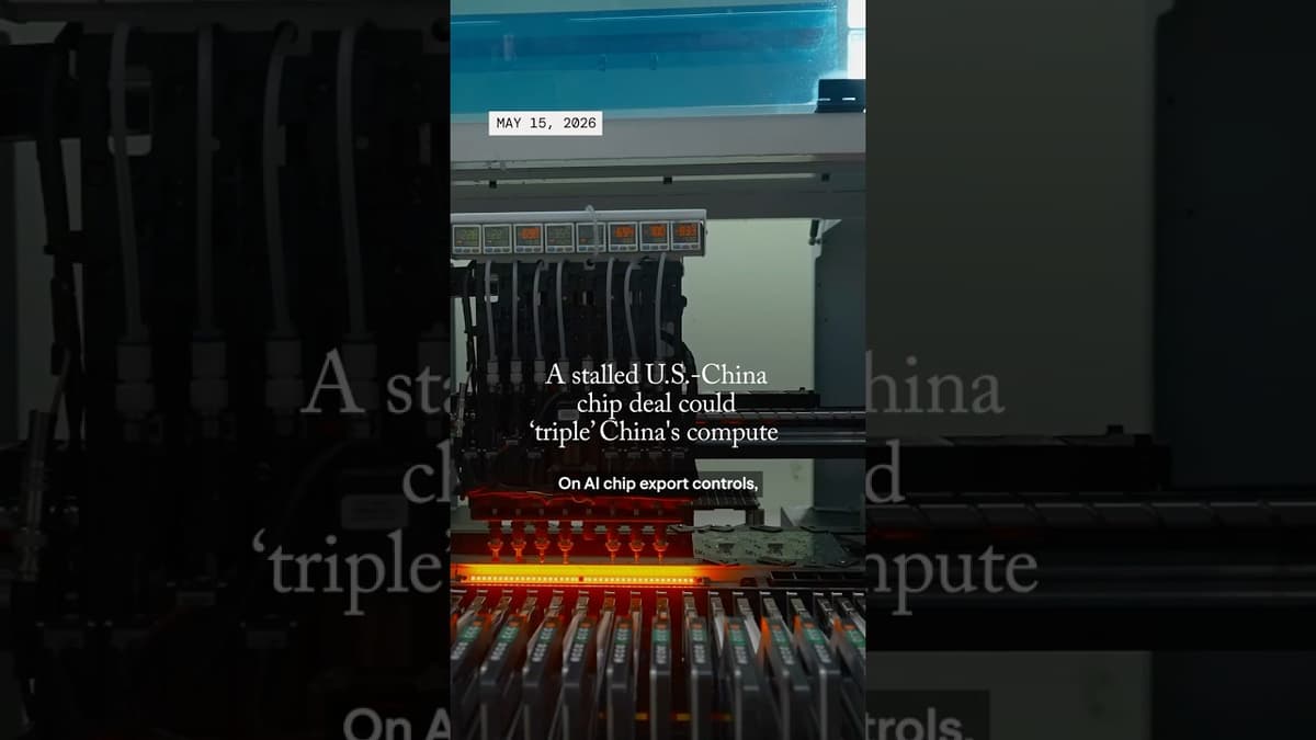 A Stalled U.S.-China Chip Deal Could ‘Triple’ China’s Compute