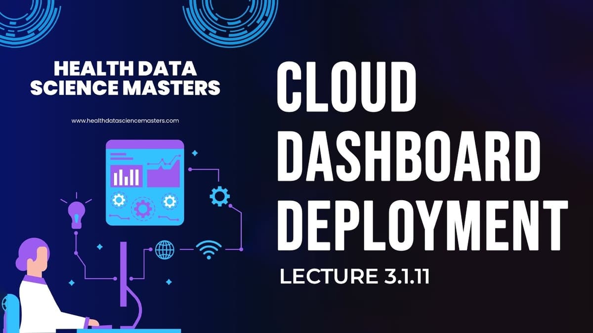 Lecture 3.1.11: Cloud Dashboard