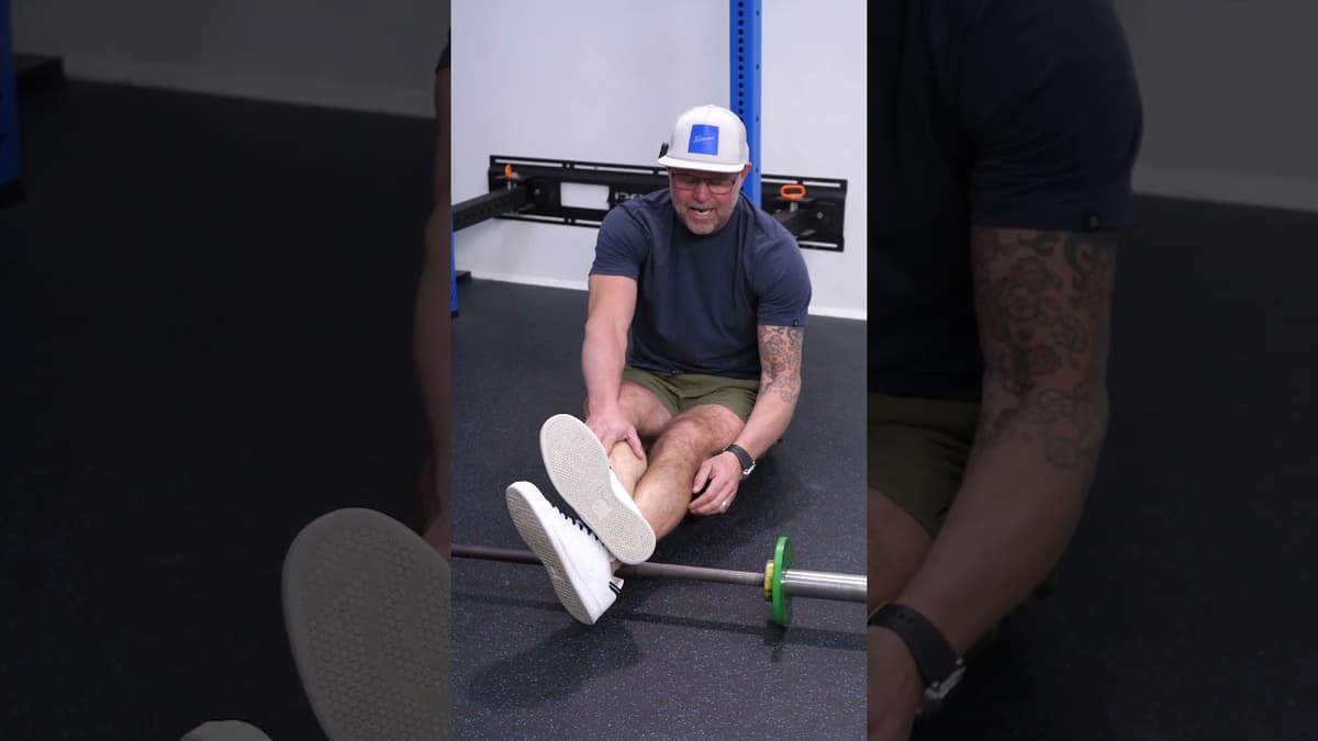 Barbell Calf Smash for Deep Calf Pressure & Achilles Tissue Mobility (3–5 Min/Side)