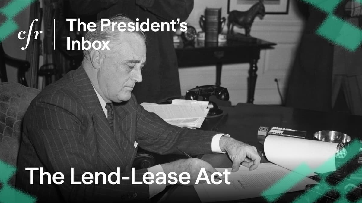 America at 250: The Lend-Lease Act, With Lynne Olson
