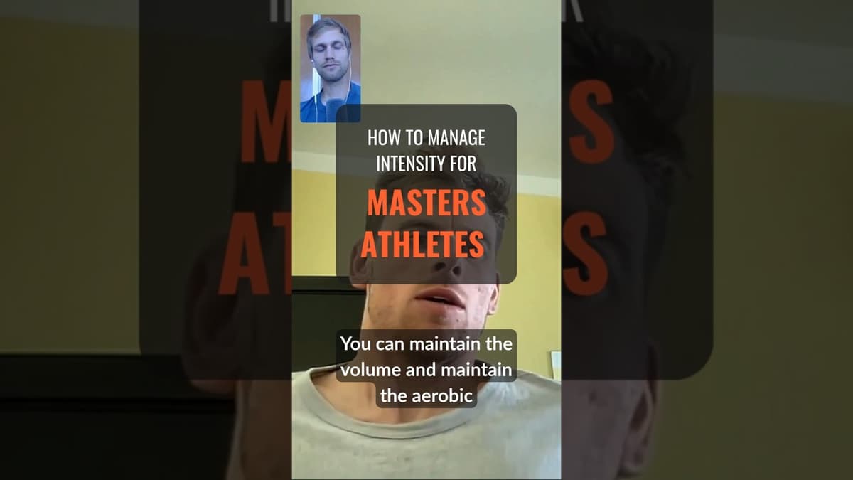 How To Manage Intensity For Masters Athletes #triathlon #ironman
