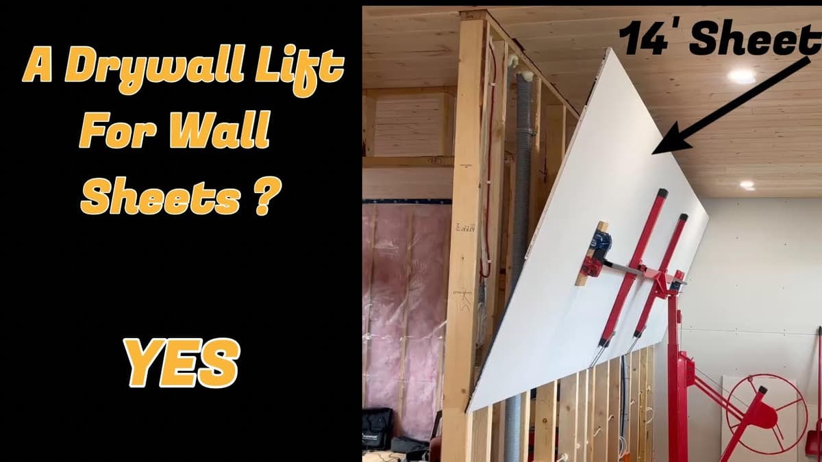 Using a Drywall Lift to Hang Wall Sheets