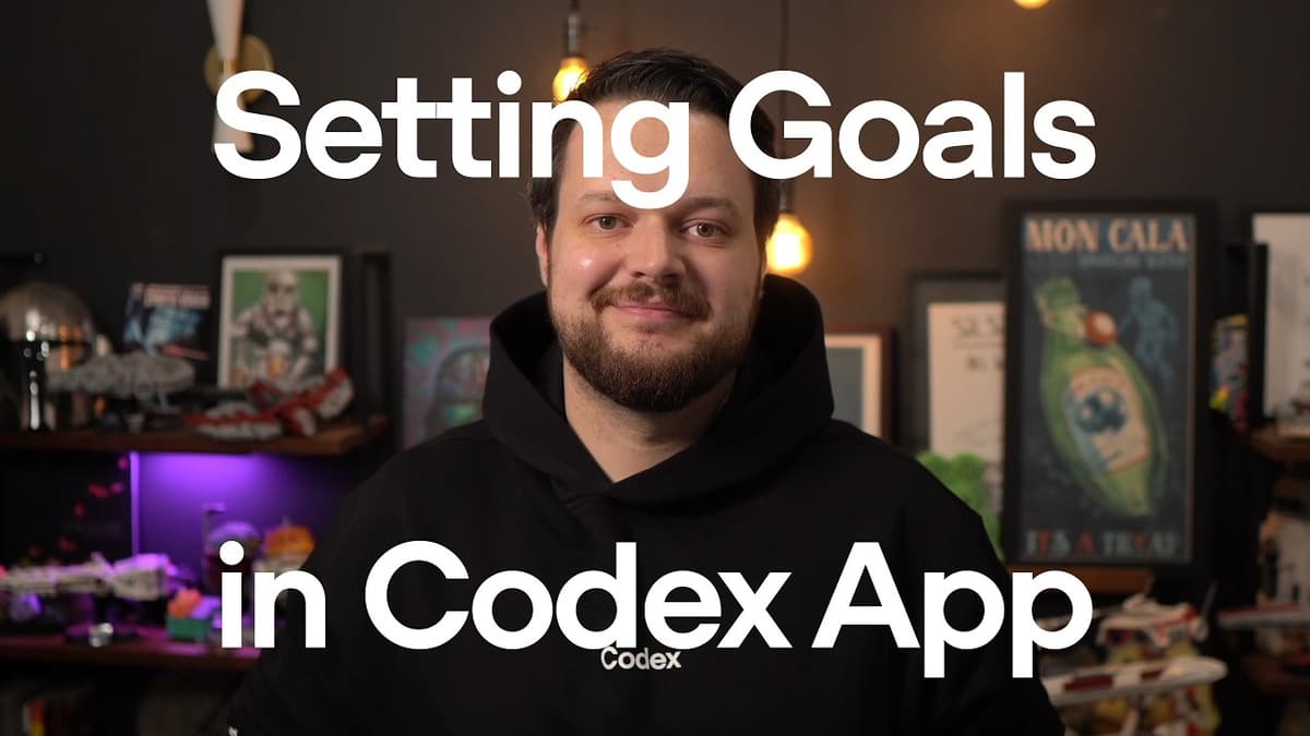 Run Long Tasks in Codex Using Goals