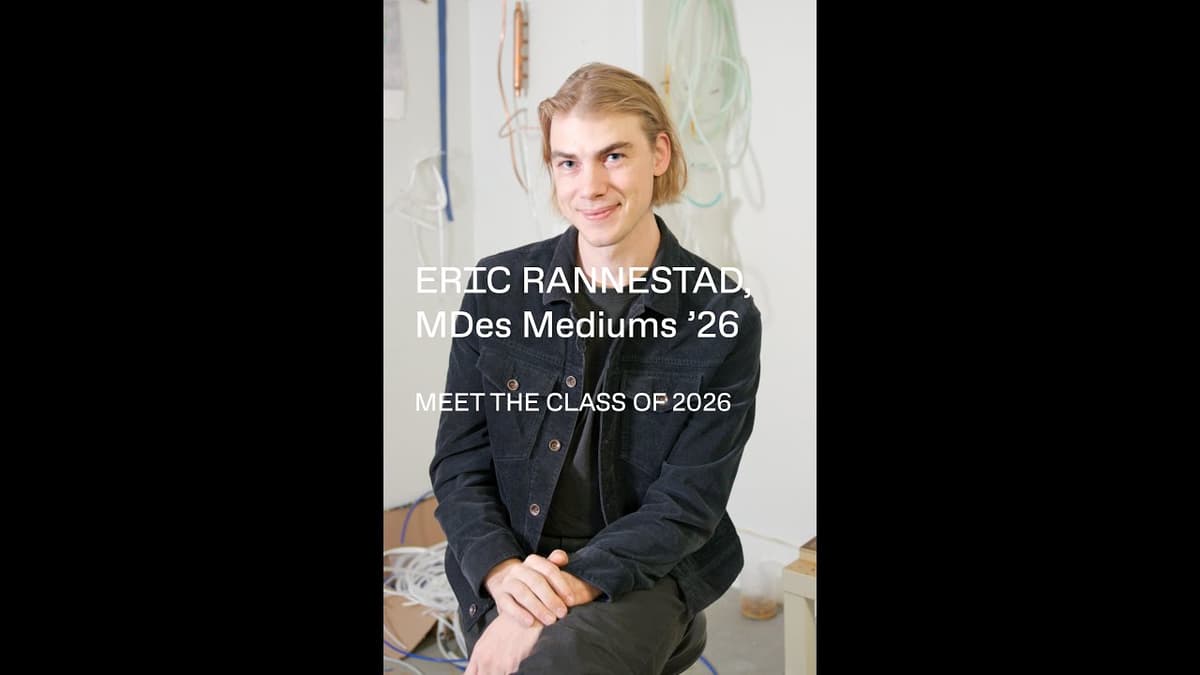 Harvard GSD Class of 2026: Eric Rannestad (MDes Mediums)