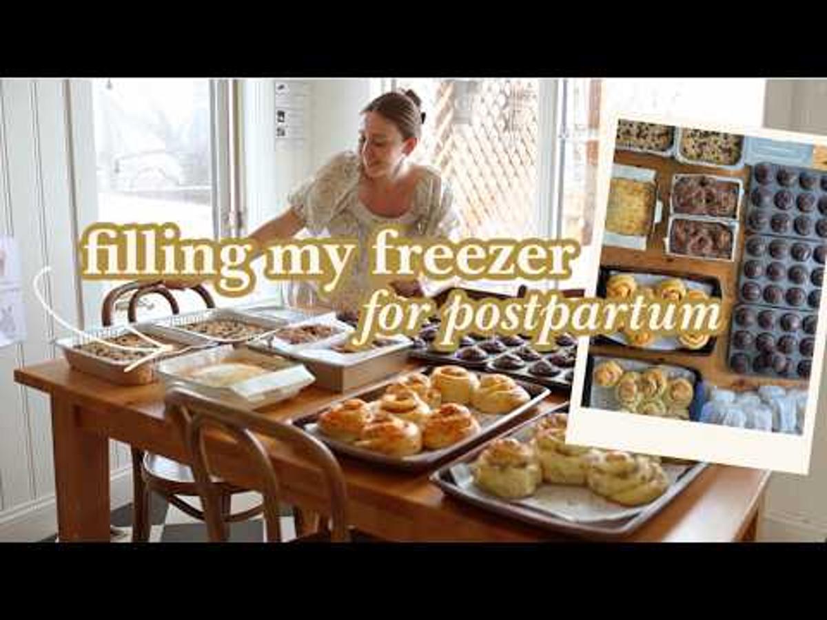 Making 2 WEEKS Worth of Breakfasts to Fill My Freezer for Postpartum!