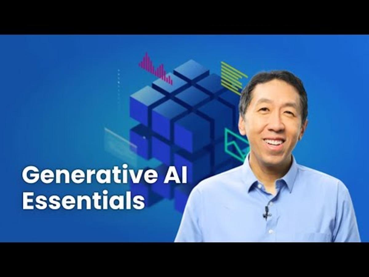 Generative AI for Everyone, a Course From Andrew Ng, Is Live!