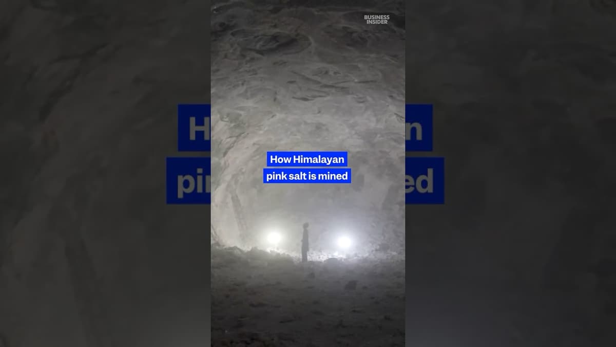 This Is How Experienced Miners #mine #Himalayan Pink Salt. #mining #salt #workers #labor #harvest