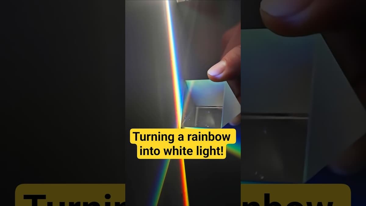 Turning a Rainbow Back Into White Light