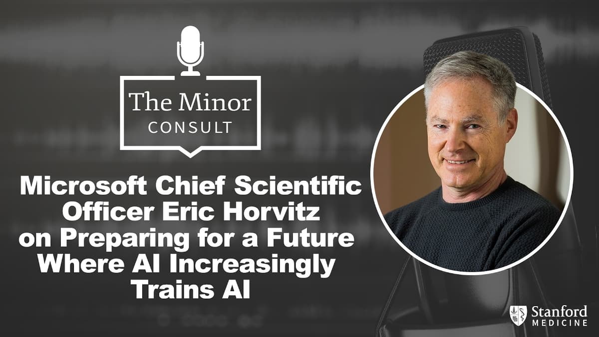 Microsoft's Eric Horvitz on Preparing for a Future Where AI Increasingly Trains AI
