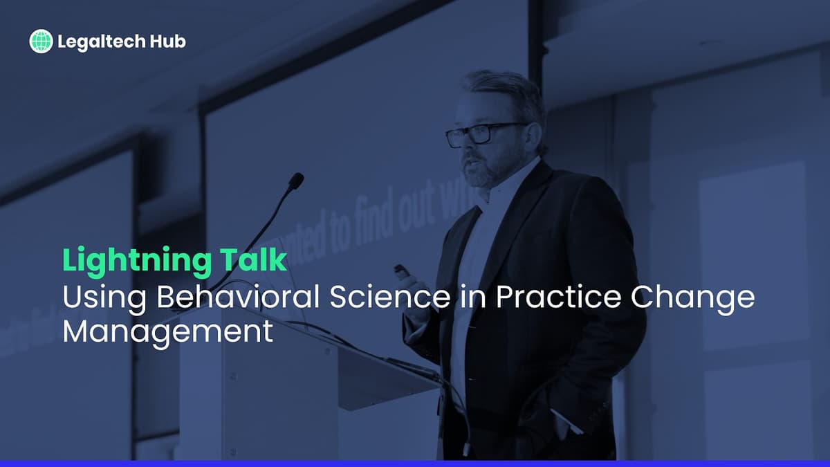 Using Behavioral Science in Practice Change Management