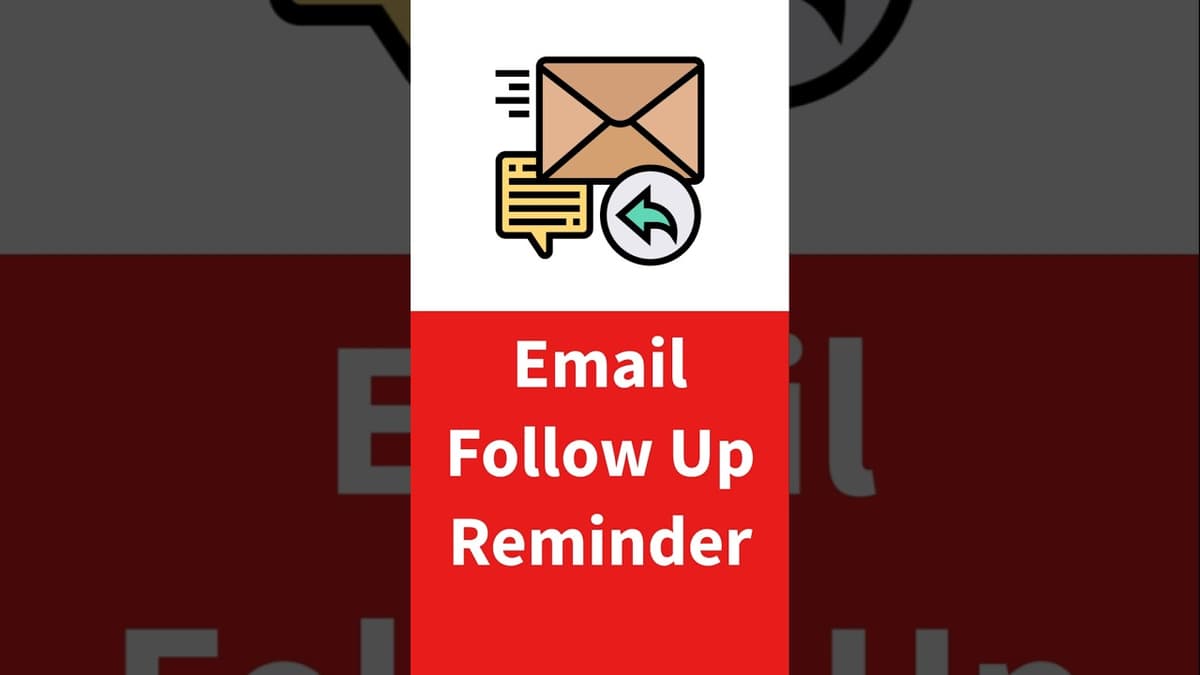 How to Never Forget an Email Follow-Up #shorts