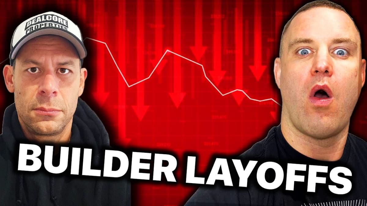 Builders Are Laying Off THOUSANDS
