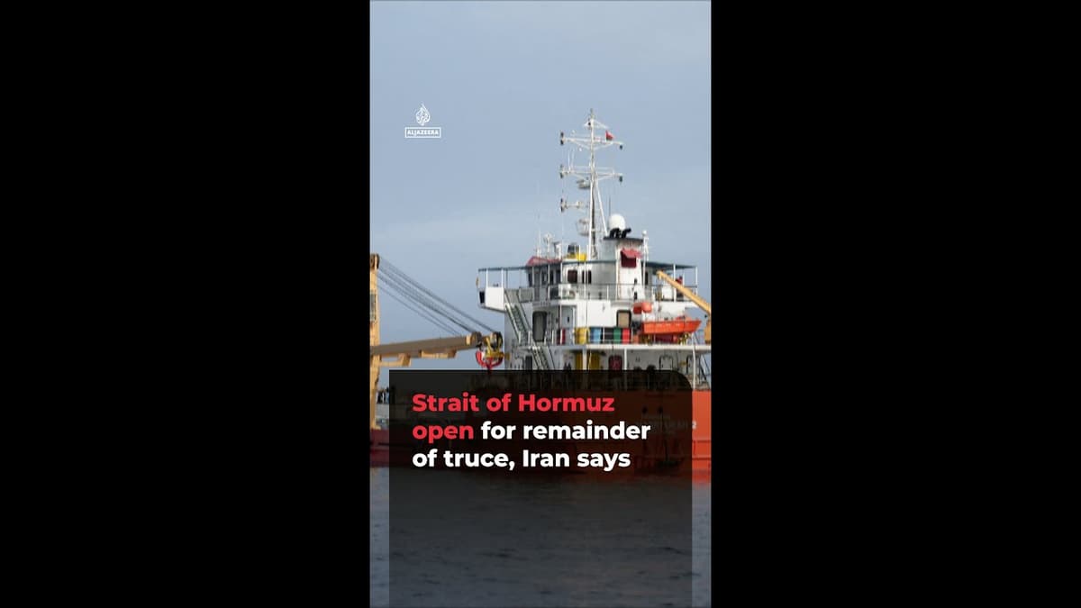Strait of Hormuz Open for Remainder of Truce, Iran Says | #ajshorts