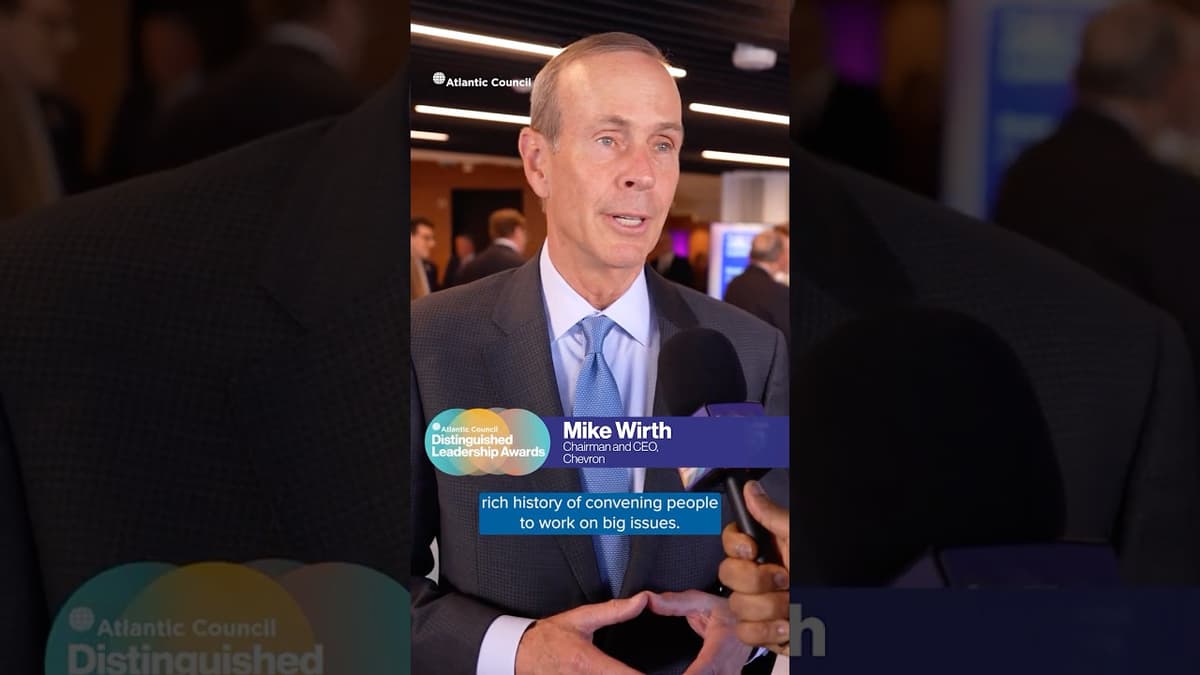 Chevron CEO Mike Wirth on Today’s Market Volatility and What Global Leaders Should Prioritize