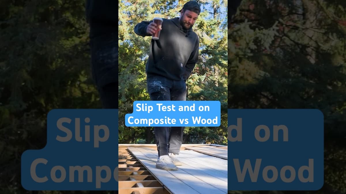 Composite Vs. Wood Decking Slip Test
