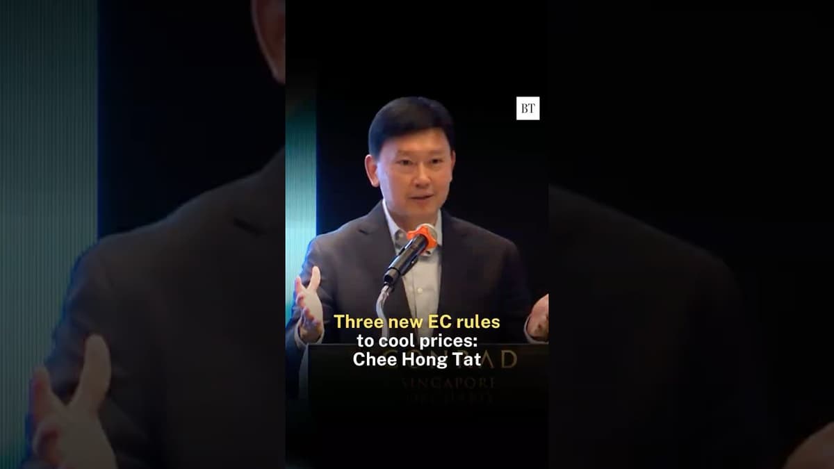3 New EC Rules to Cool Prices: Chee Hong Tat