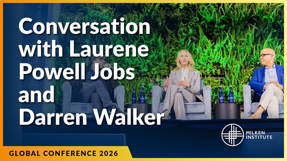 Future of Storytelling: A Conversation with Laurene Powell Jobs & Darren Walker | Global Conference