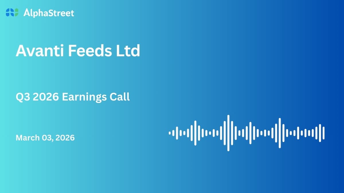 Avanti Feeds Ltd Q3 FY2025-26 Earnings Conference Call