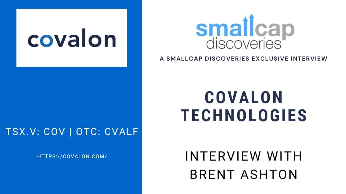 Covalon Technologies (TSX.V: COV) Update with Brent Ashton