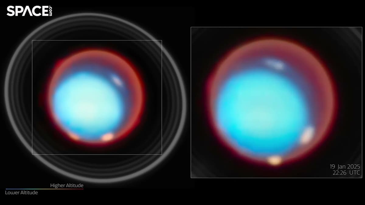 Watch Uranus Spin in James Webb Space Telescope Time-Lapse
