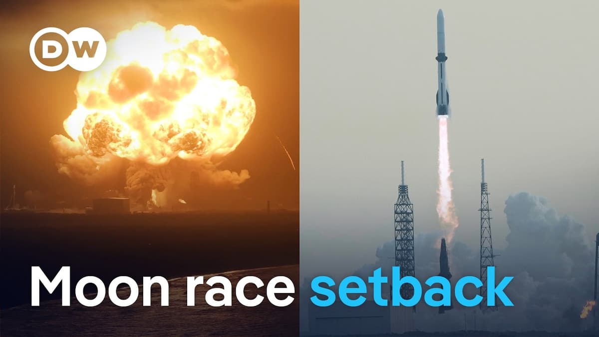 Fireball on the Launch Pad: Trouble for Bezos’ Moon Ambitions | DW News