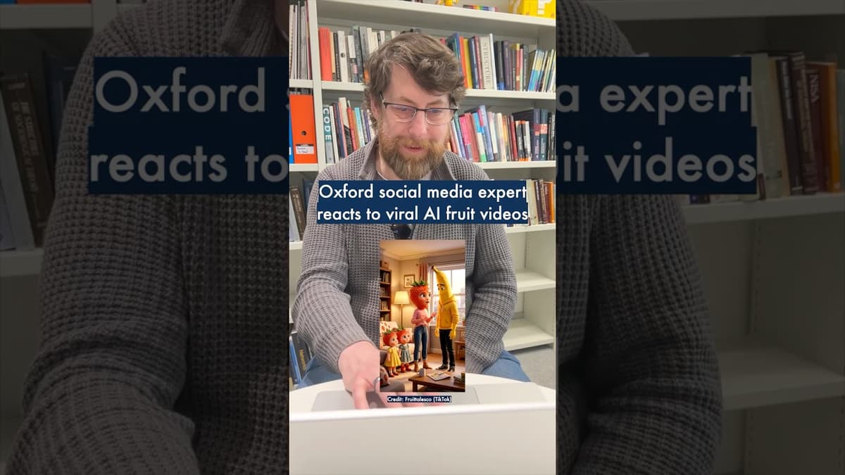 Oxford Social Media Expert Reacts to Viral Al Fruit Videos 🍎🍌  #OxfordUniversity