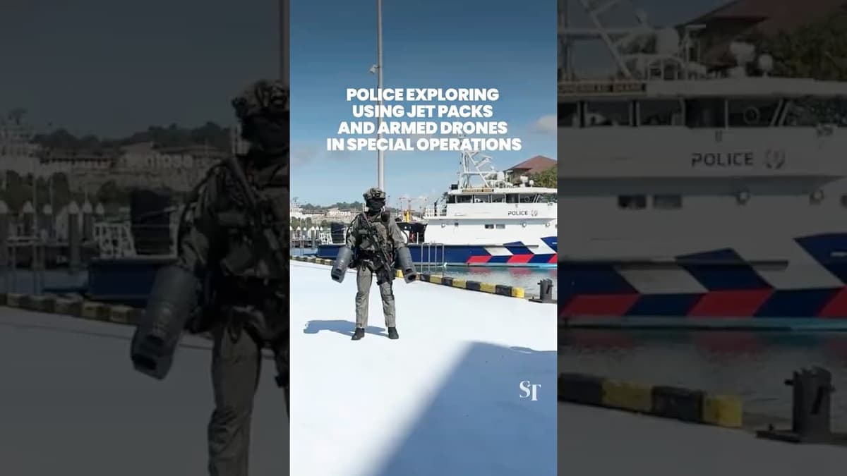 Singapore Police Force Exploring Use of Jet Packs, Armed Drones in Special Operations