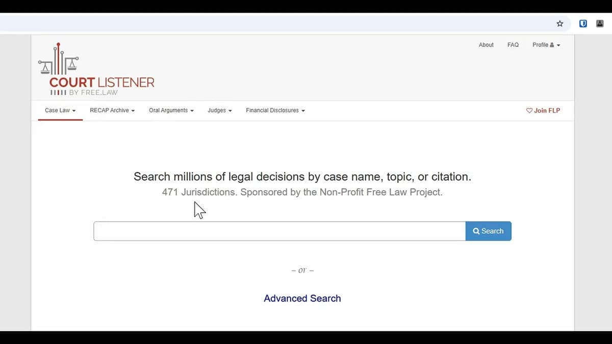 Practical Uses of Free Law Project Tools for Legal Research (Law Student Edition)