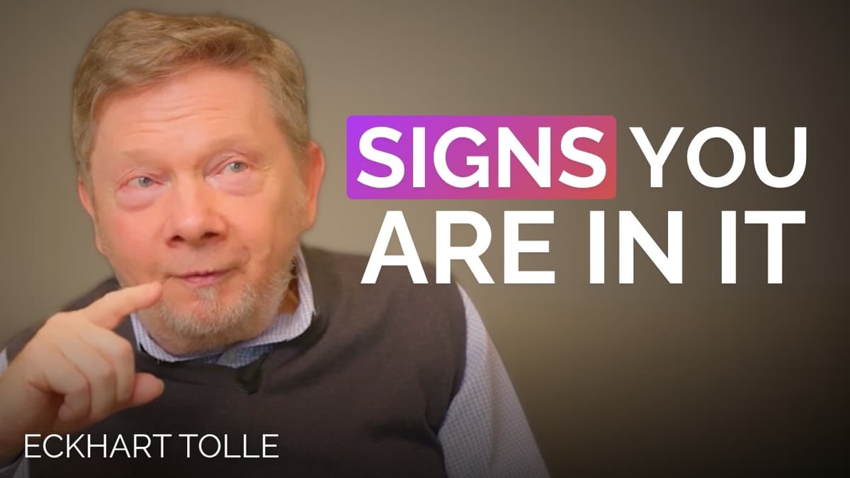 How to Recognize You Are in the Dark Night of the Soul | Eckhart Tolle