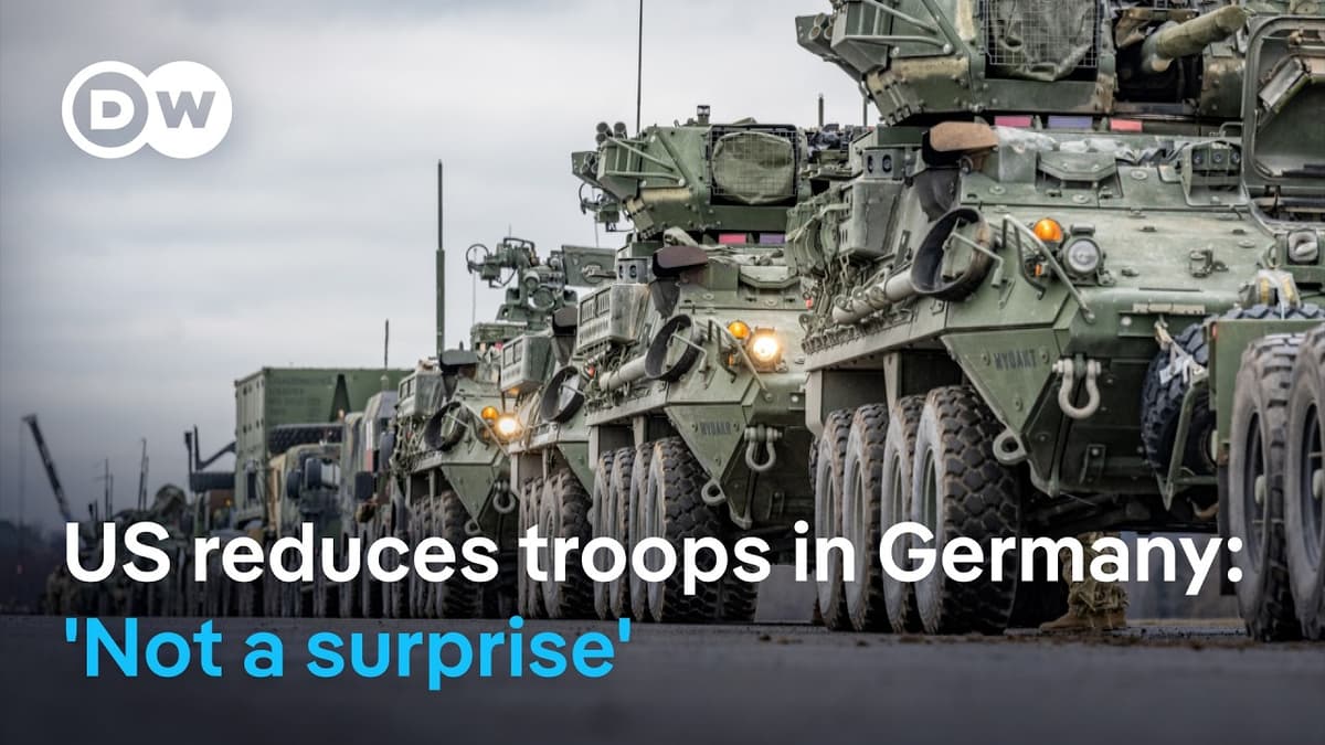US Troops Leaving Germany? Vice Chief of Defense: 'Not a Surprise' | DW News