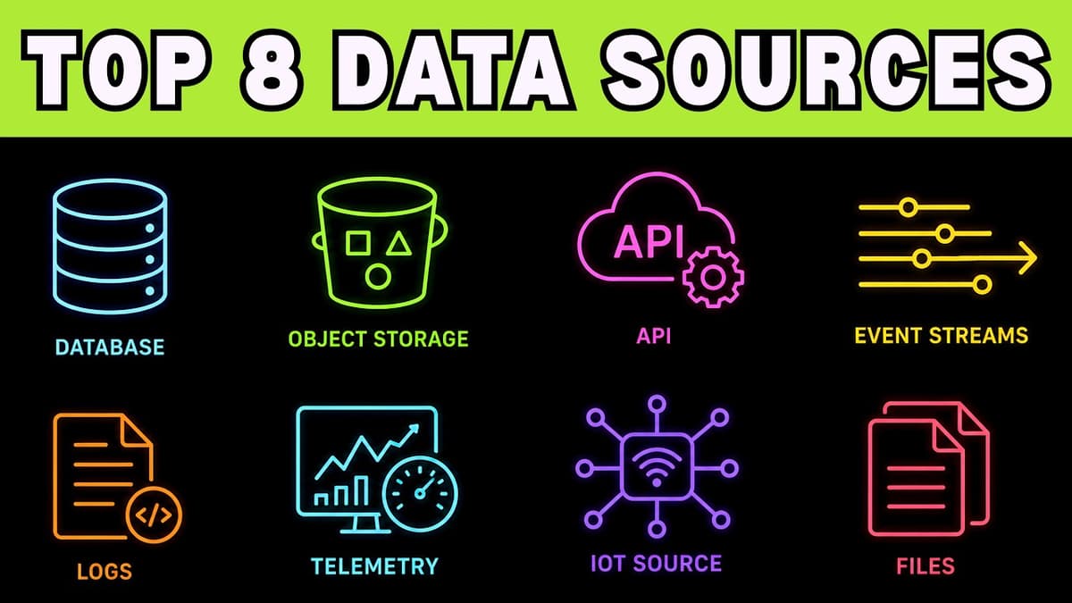 Master These 8 Data Sources to Become a Better Data Engineer