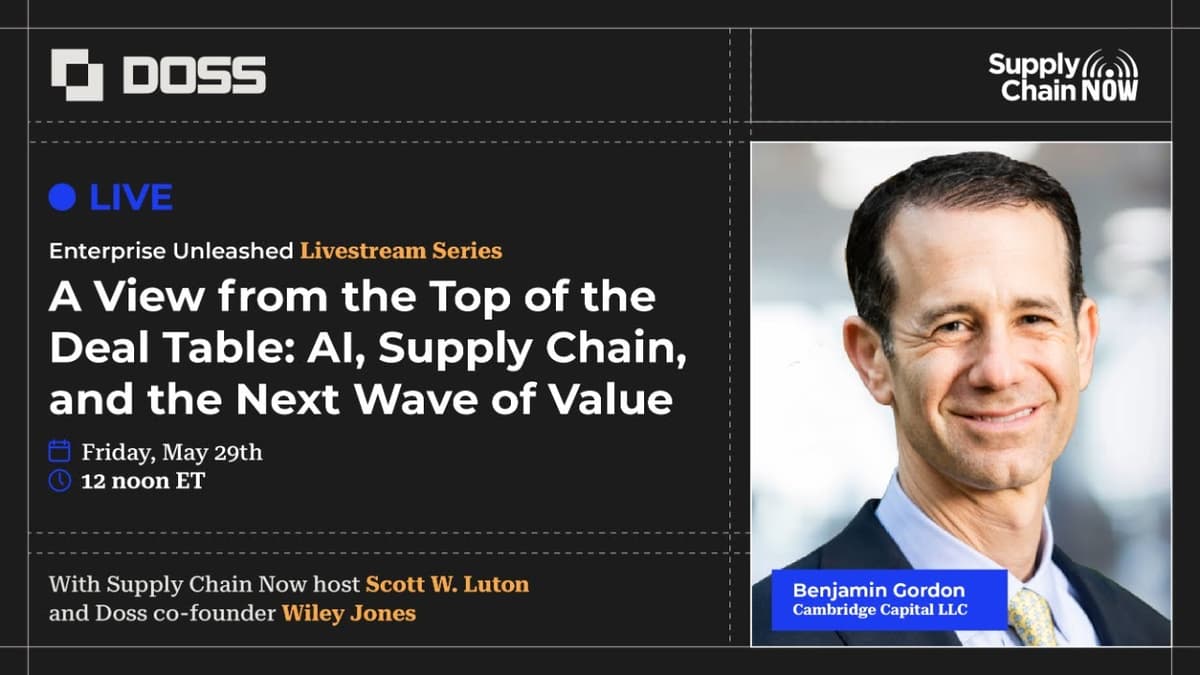 A View From the Top of the Deal Table: AI, Supply Chain, and the Next Wave of Value