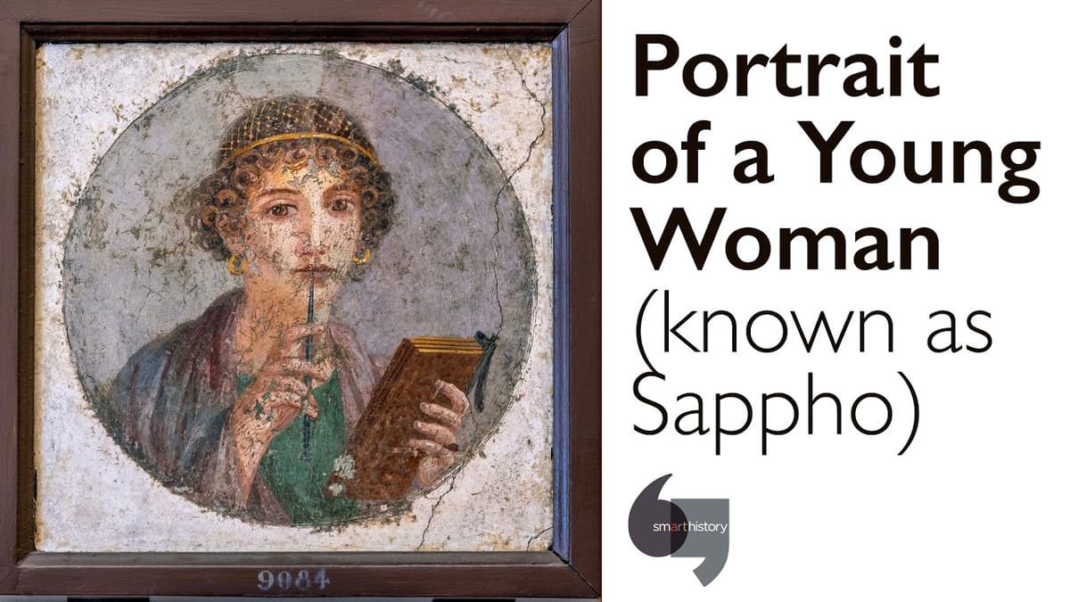 Portrait of a Young Woman (Known as Sappho) From Pompeii