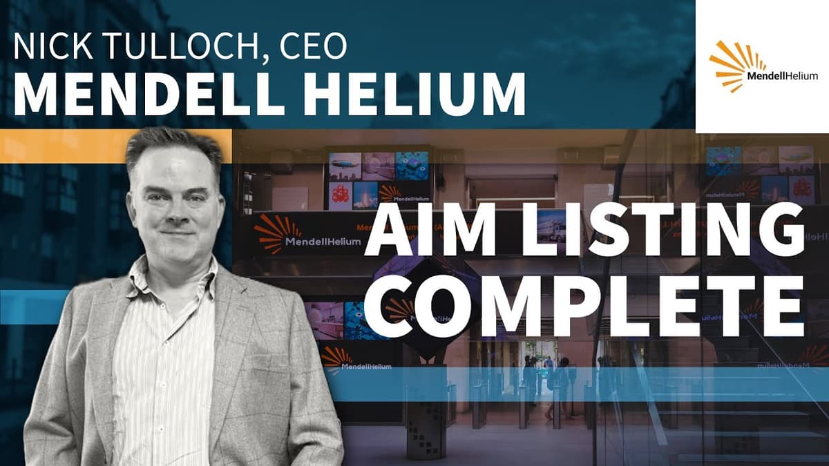 Mendell Helium Debuts on AIM as MDH, Accelerating Kansas Helium Production
