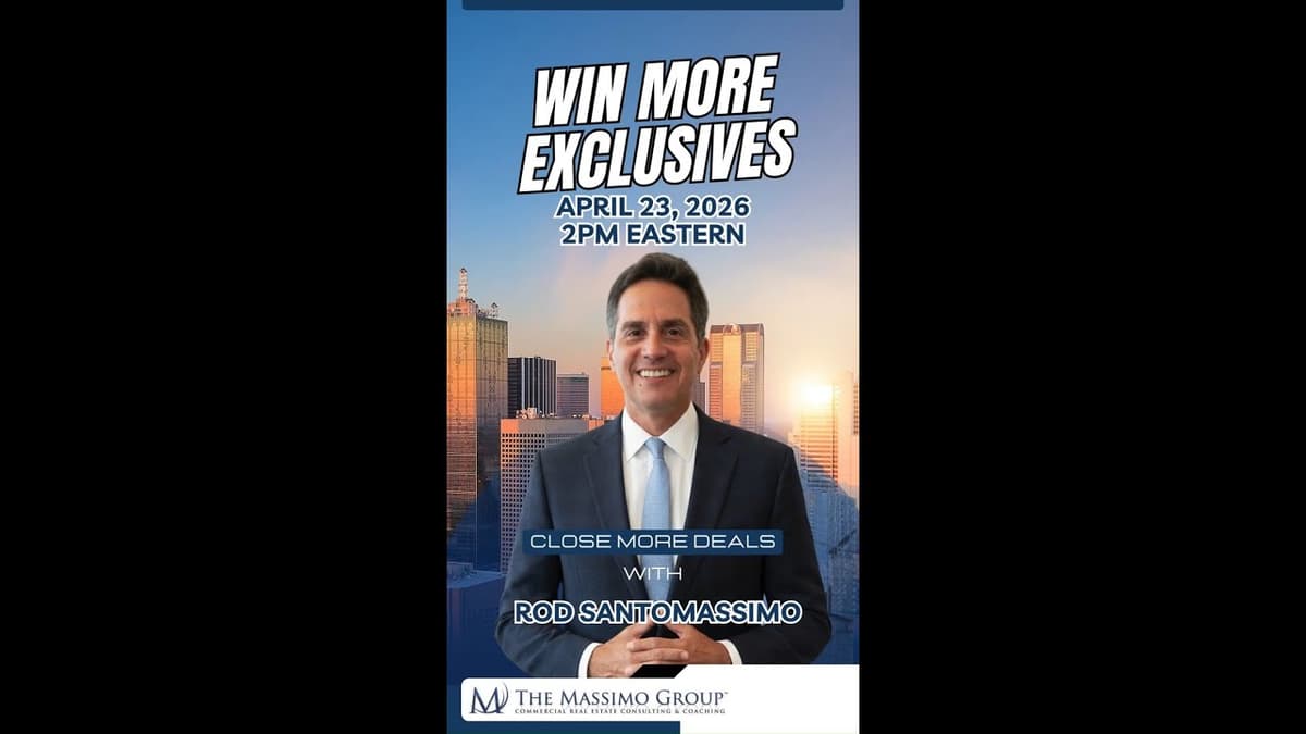 Why CRE Brokers Lose Exclusives (And How to Fix It with The Massimo Matrix)