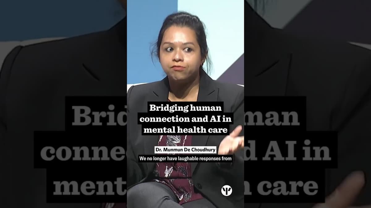 Bridging Human Connection and AI in Mental Health Care | APA 2025 #ai #mentalhealth #shorts