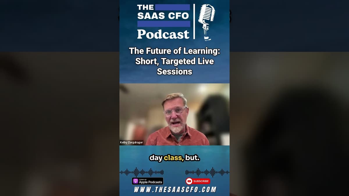 The Future of Learning: Short, Targeted Live Sessions #saas #podcast #shorts #ai #trytami
