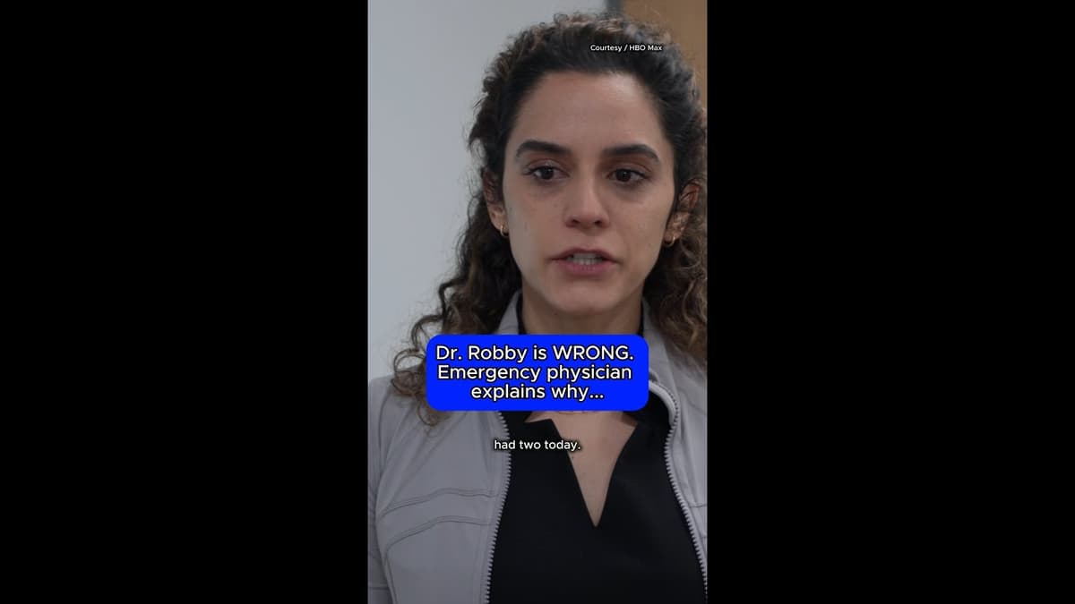 'The Pitt' Got a Diagnosis Right. It Got the Response Wrong.