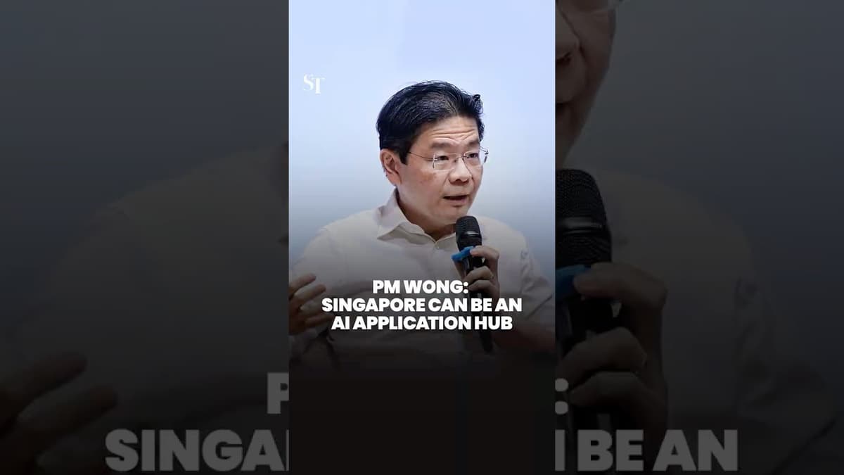 PM Wong: Singapore Can Be an AI Application Hub