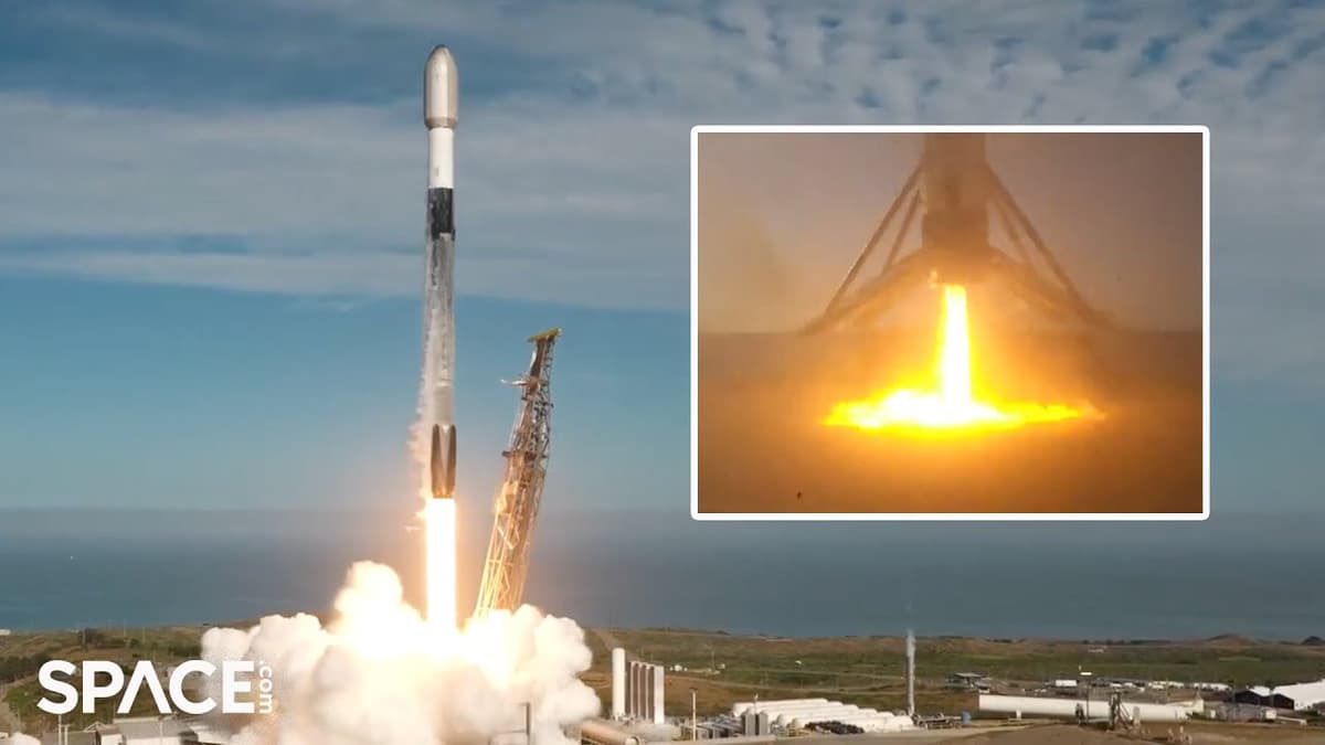 Blastoff! SpaceX Nails 600th Rocket Landing After Launching Starlink Satellites