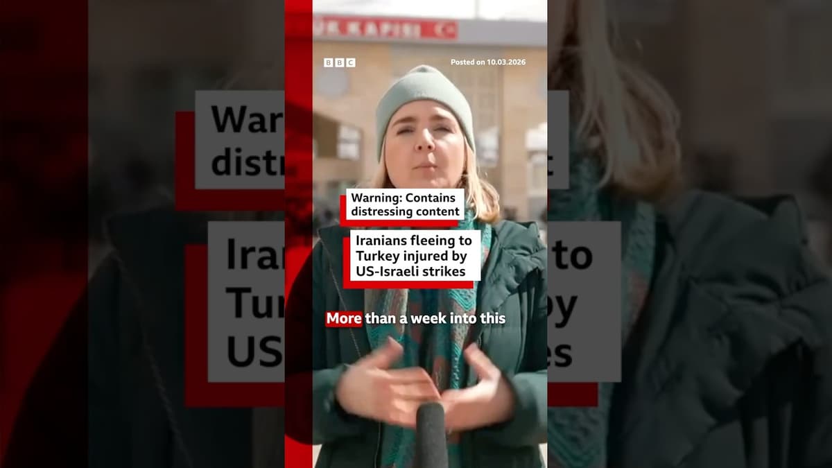 Iranians Fleeing to Turkey Injured by US-Israeli Strikes. #Iran #US #MiddleEast #BBCNews