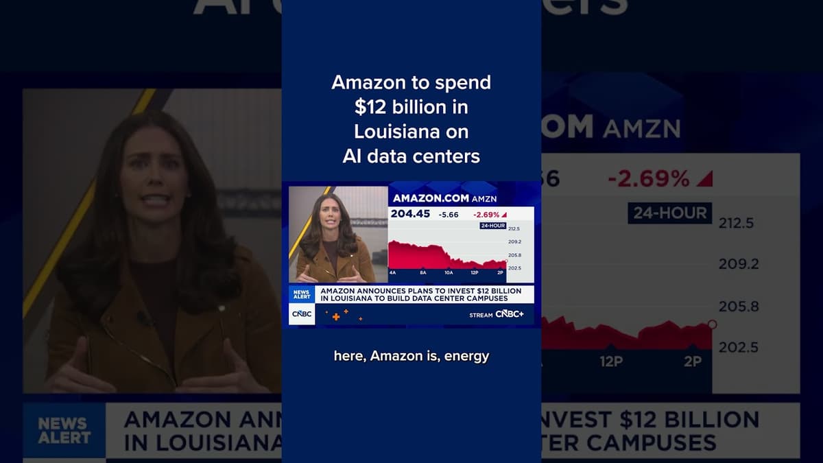 Amazon to Spend $12 Billion in Louisiana on AI Data Centers