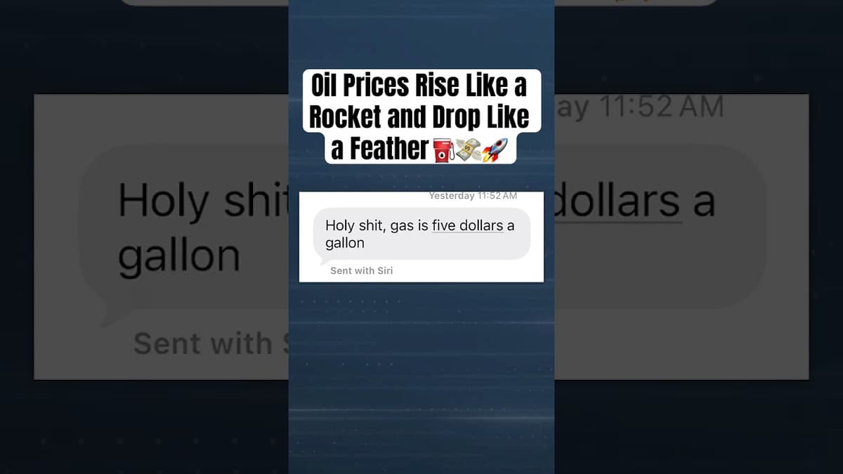 Oil Prices Rise Like a Rocket and Drop Like a Feather