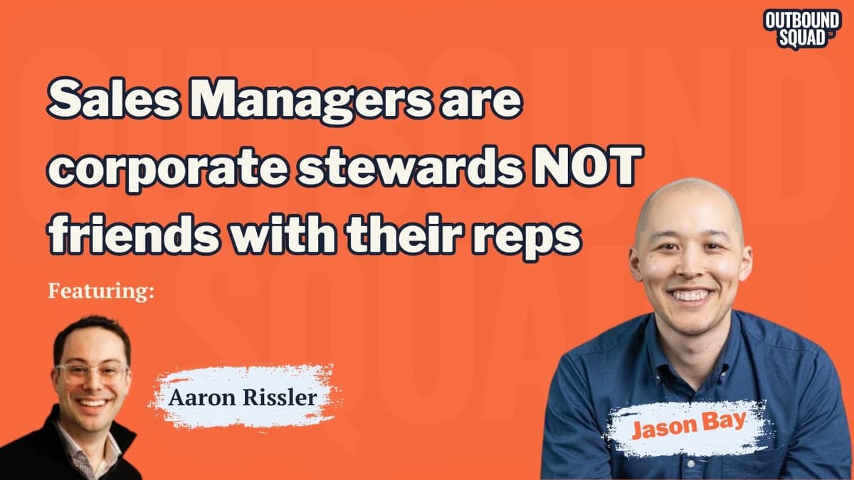 Sales Managers Are Corporate Stewards NOT Friends with Their Reps