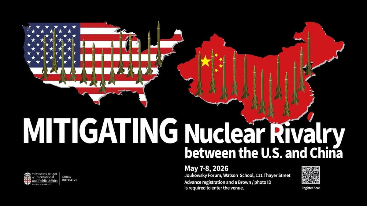 Mitigating Nuclear Rivalry Between the U.S. and China Keynote