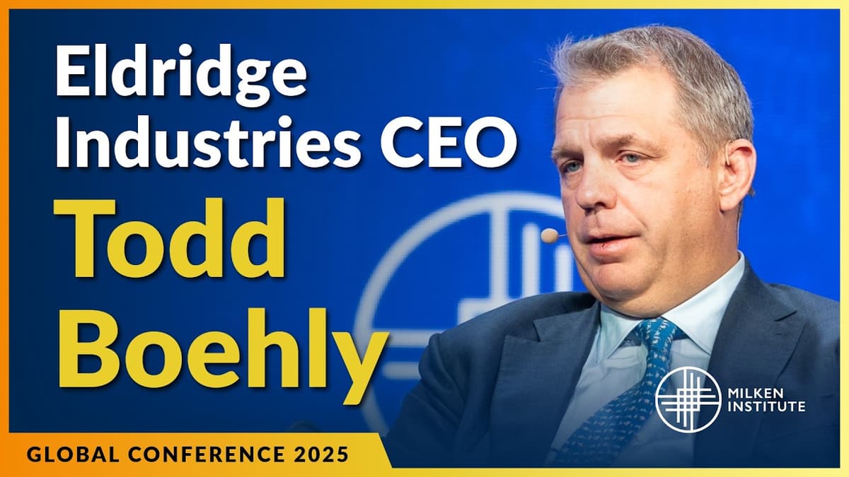 Conversation with Eldridge Ind. CEO Todd Boehly & MassMutual CEO Roger Crandall | Global Conference